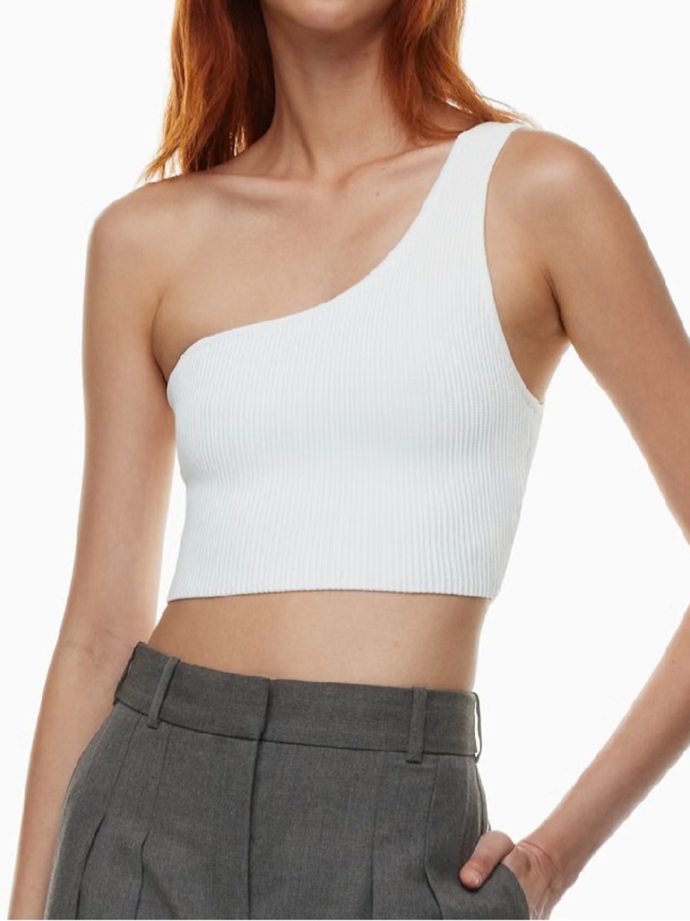 Aritzia Sculpt Knit One-Shoulder Tank